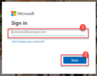 Image of Canvas Login Screen for Login ID